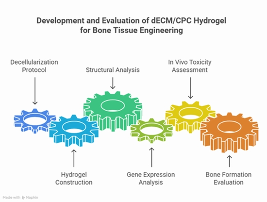 calcium phosphate cement into decellularized extracellular matrix enhances {faces}